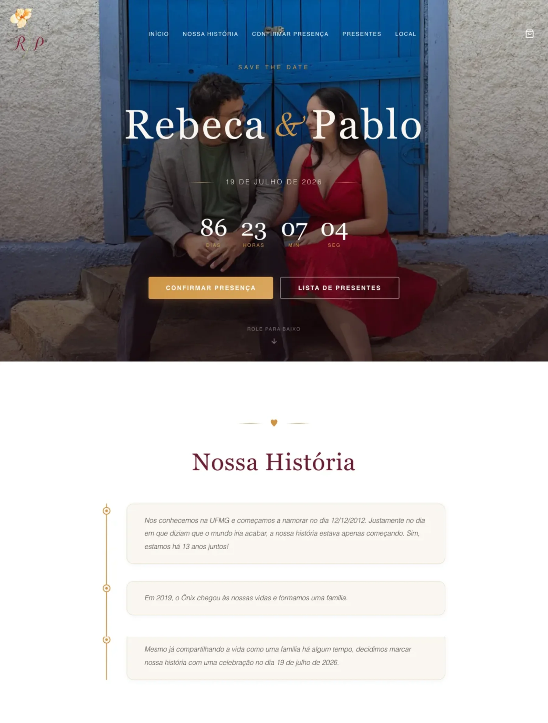Site de Casamento